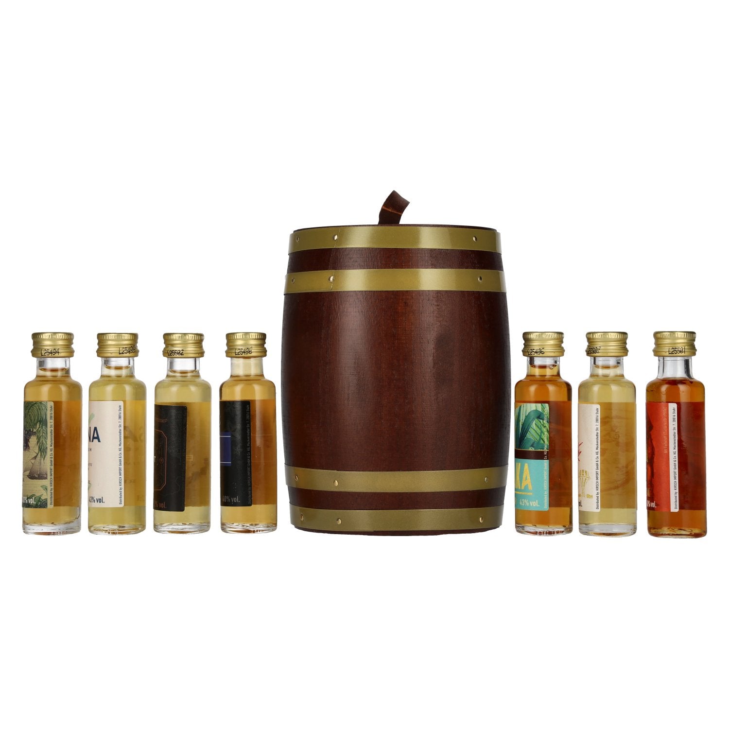 ICH LIEBE RUM Tasting Fass 41,7% Vol. 7x0,02l in Holzkiste