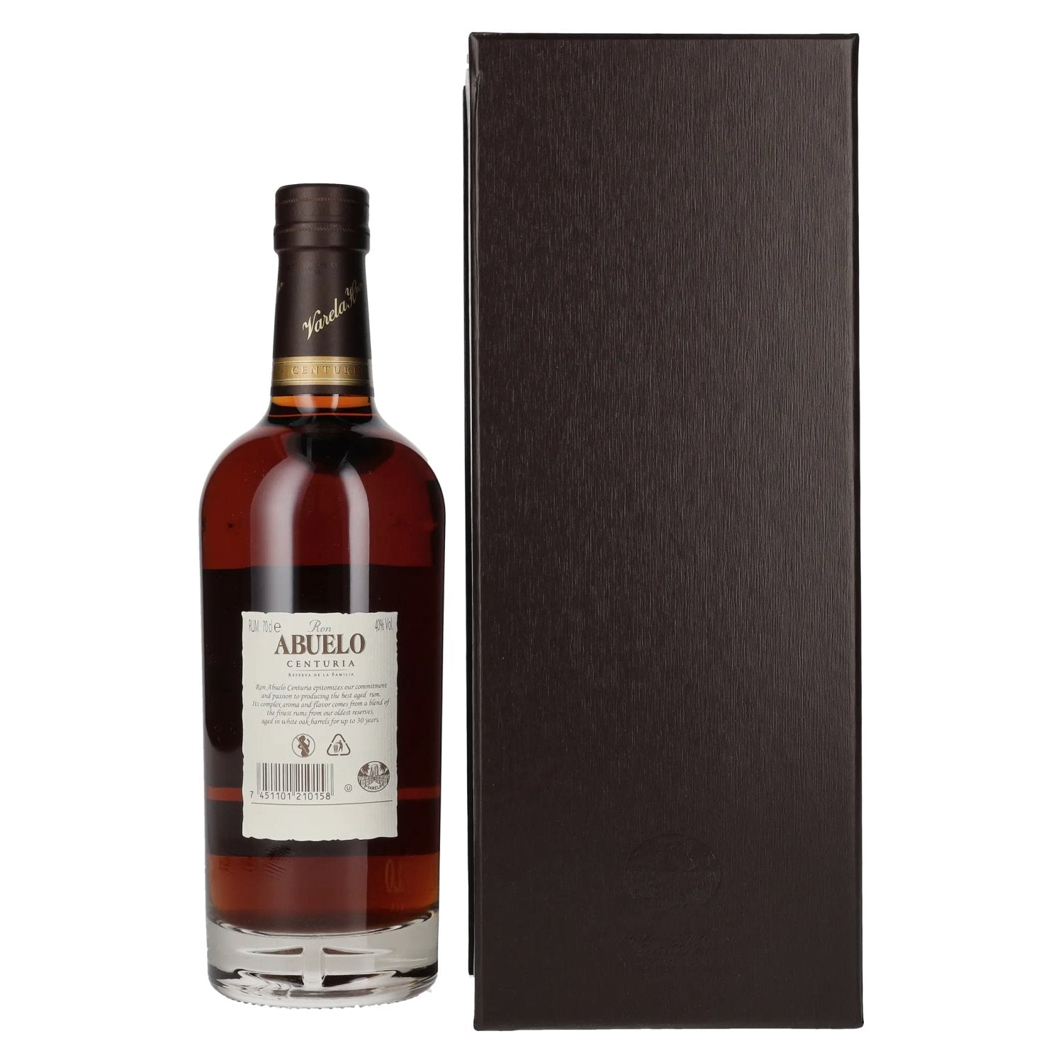 Ron Abuelo CENTURIA Reserva de la Familia 40% Vol. 0,7l in wooden box