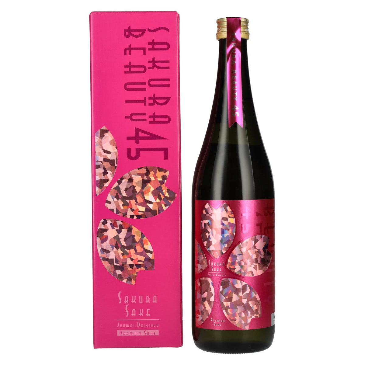 Ozeki Junmai Daiginjo Sakura Beauty 45, 15.5% ABV, 0.72 l in a gift box