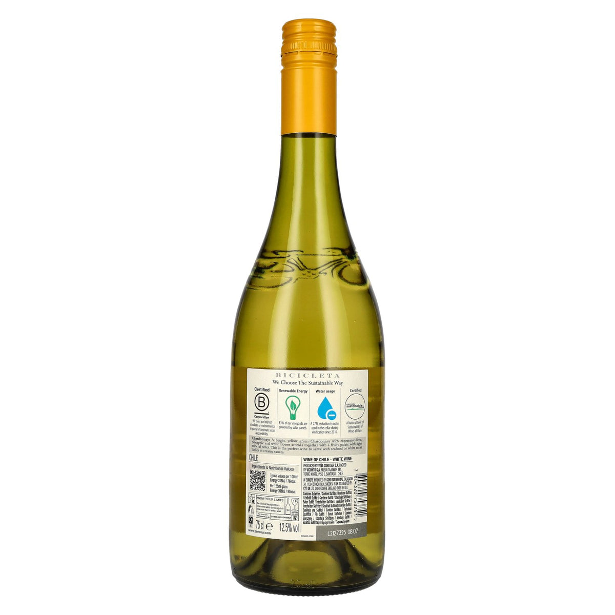 Cono Sur Bicicleta Reserva Unoaked Chardonnay 2025 12,5% vol. 0,75 l