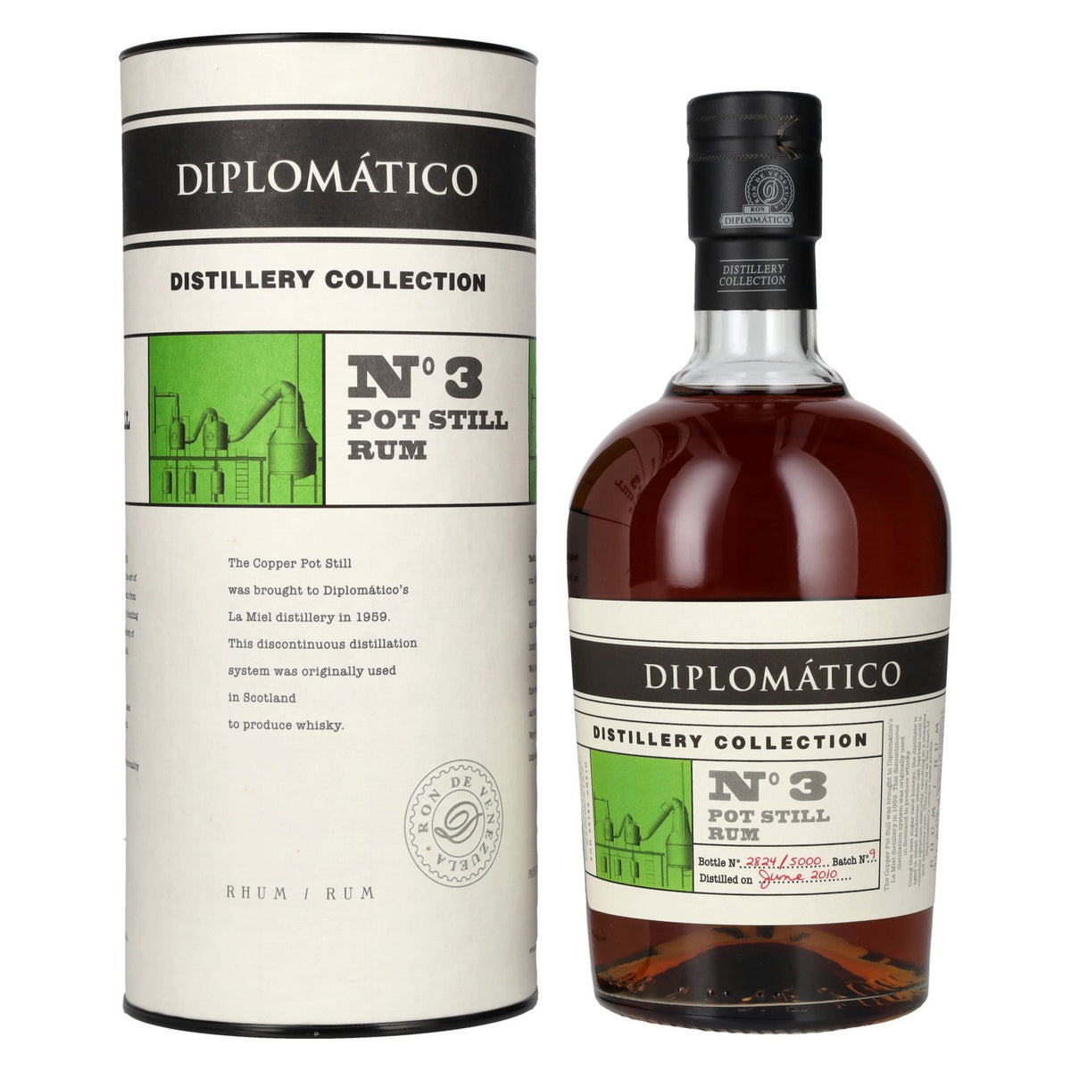 Diplomático Distillery Collection N° 3 POT STILL Rum 47% Vol. 0,7l in Geschenkbox