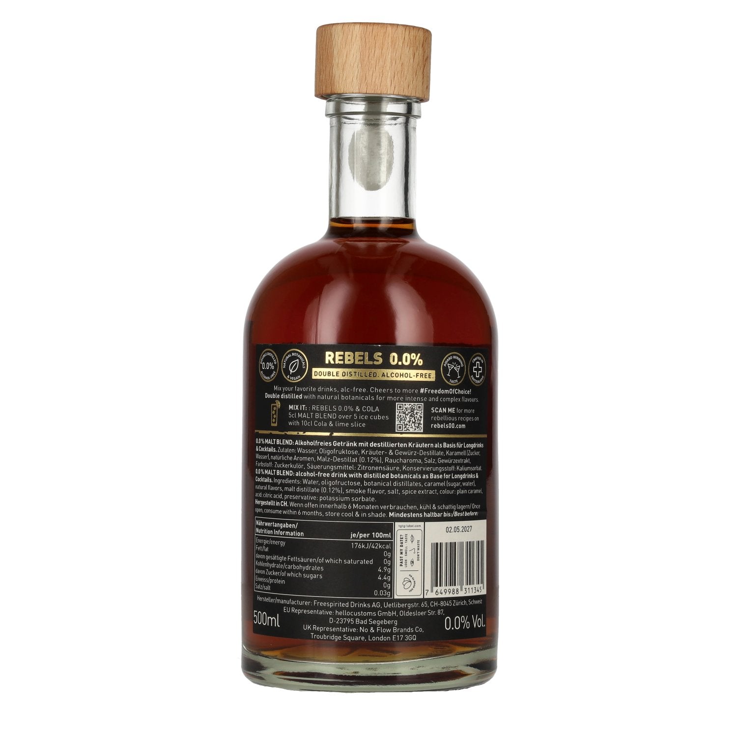 Rebels 0.0% Cheers Revolution Malt Blend Alcohol-Free 0,5l