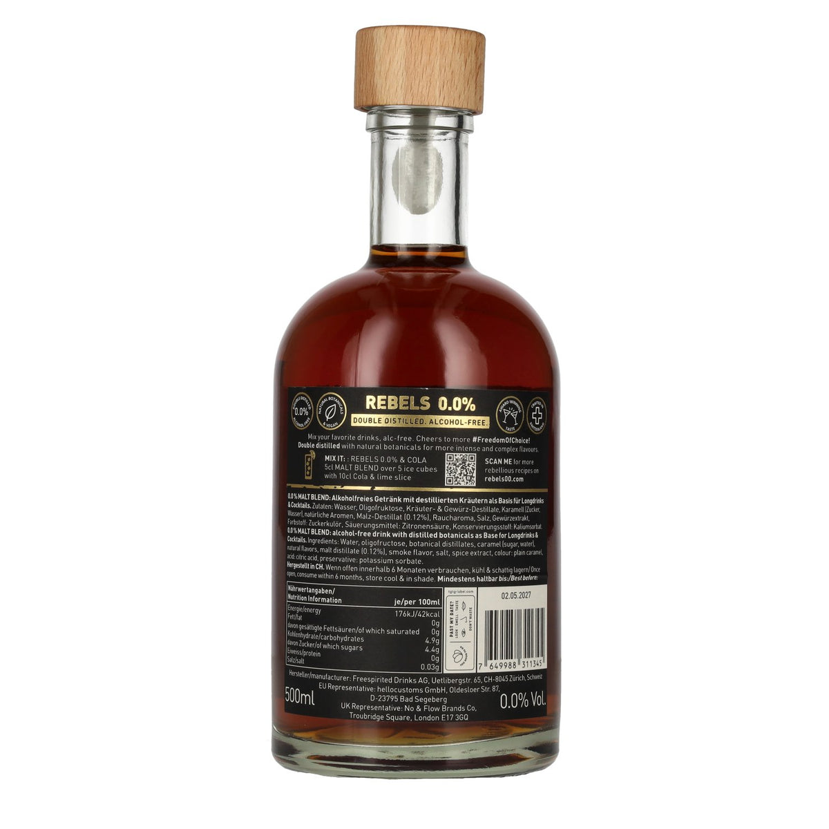 Rebels 0.0% Cheers Revolution Malt Blend Alcohol-Free 0,5l