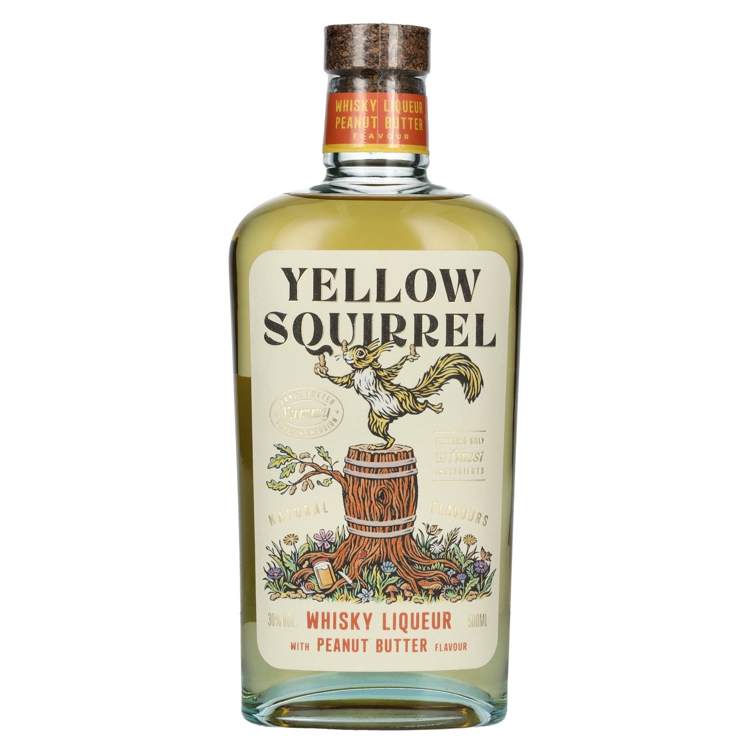 Yellow Squirrel Pindakaas Whisky Likeur 30% Vol. 0,5l