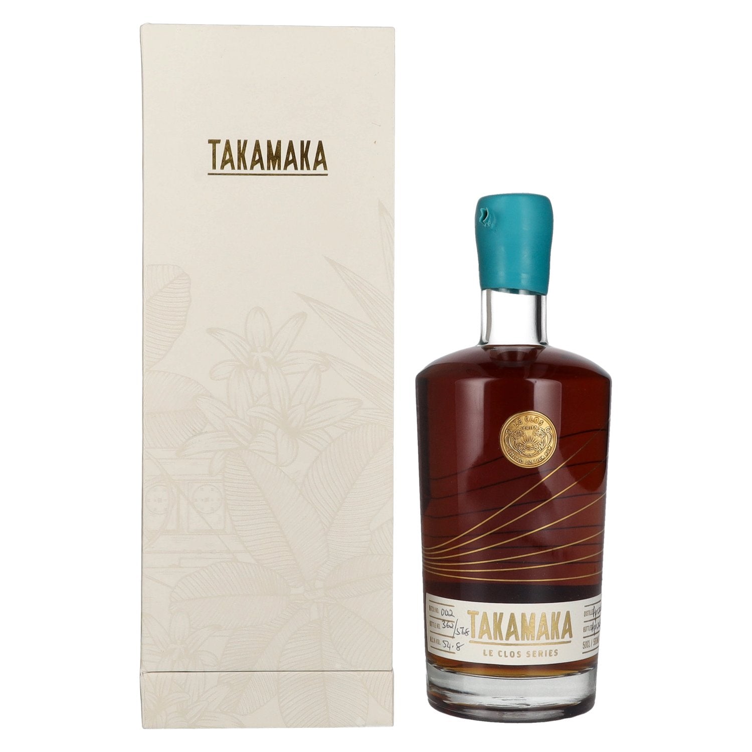Takamaka LE CLOS EX PINEAU Rum 54.8% vol. 0.5l in a gift box