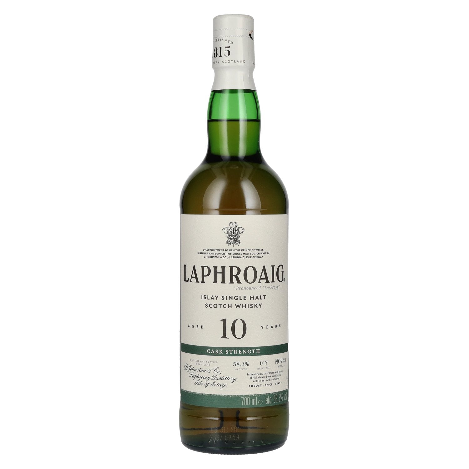 Laphroaig 10 Years Old Cask Strength Batch 17 58,3% Vol. 0,7l