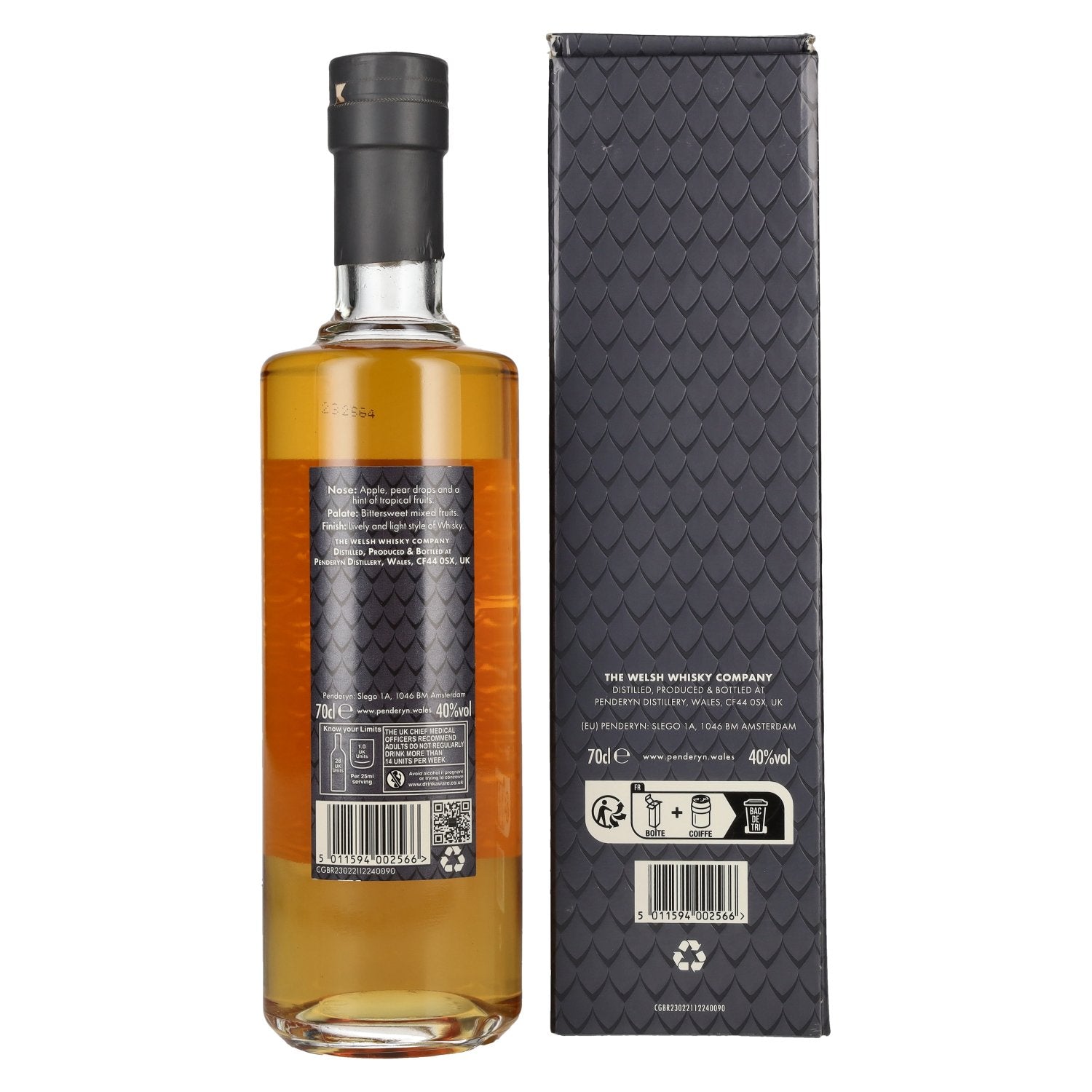 Penderyn MYTH Single Malt Welsh Whisky 40% Vol. 0,7l in geschenkverpakking
