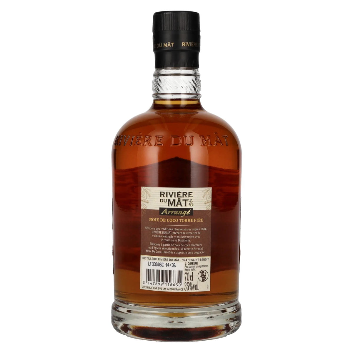 Rivière du Mât Arrangé à la noix de coco torréfiée 35 % vol. 0,7 l