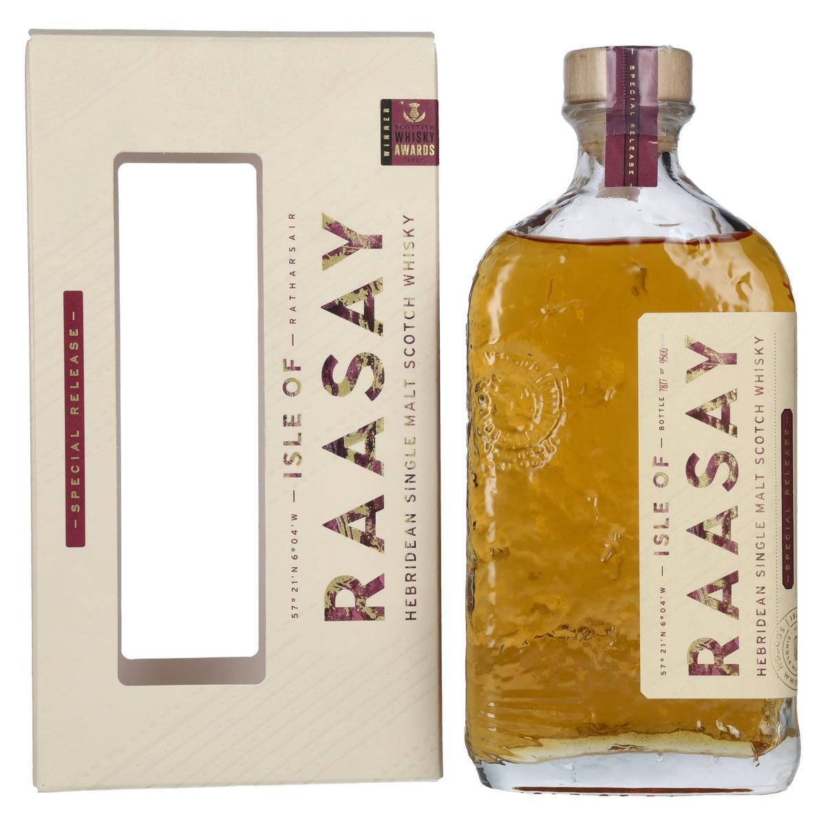 Isle of RAASAY Quercus Humboldtii Oak Single Malt Special Release 50,7% Vol. 0,7l in Geschenkbox