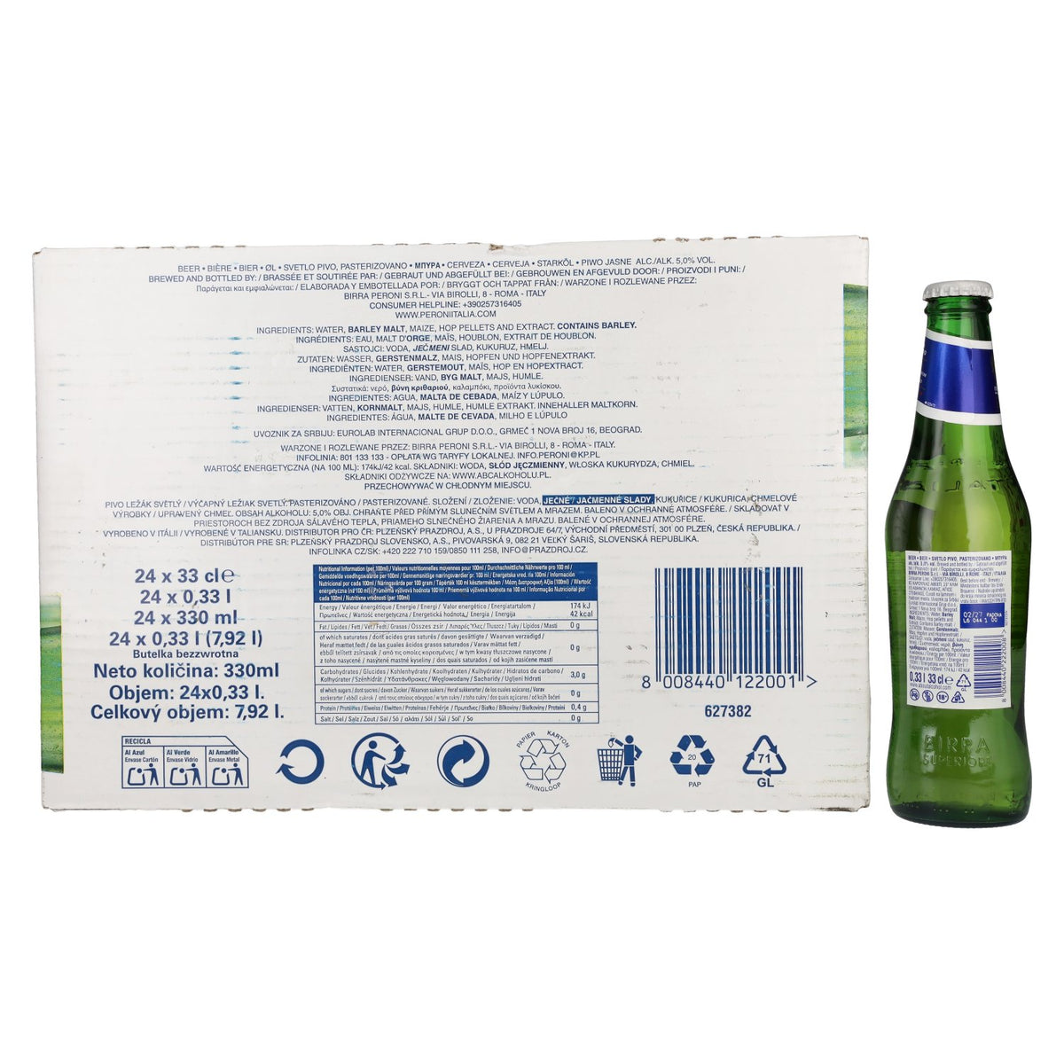 Peroni Nastro Azzurro 5% Vol. 24x0,33l