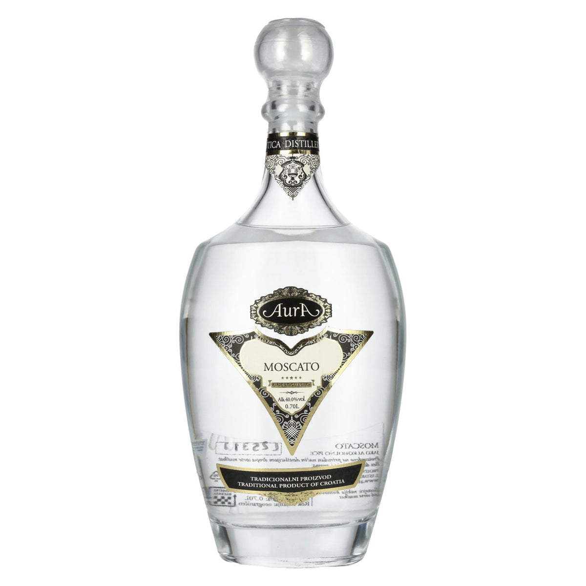 Aura Grappa Moscato 40% vol. 0,7l