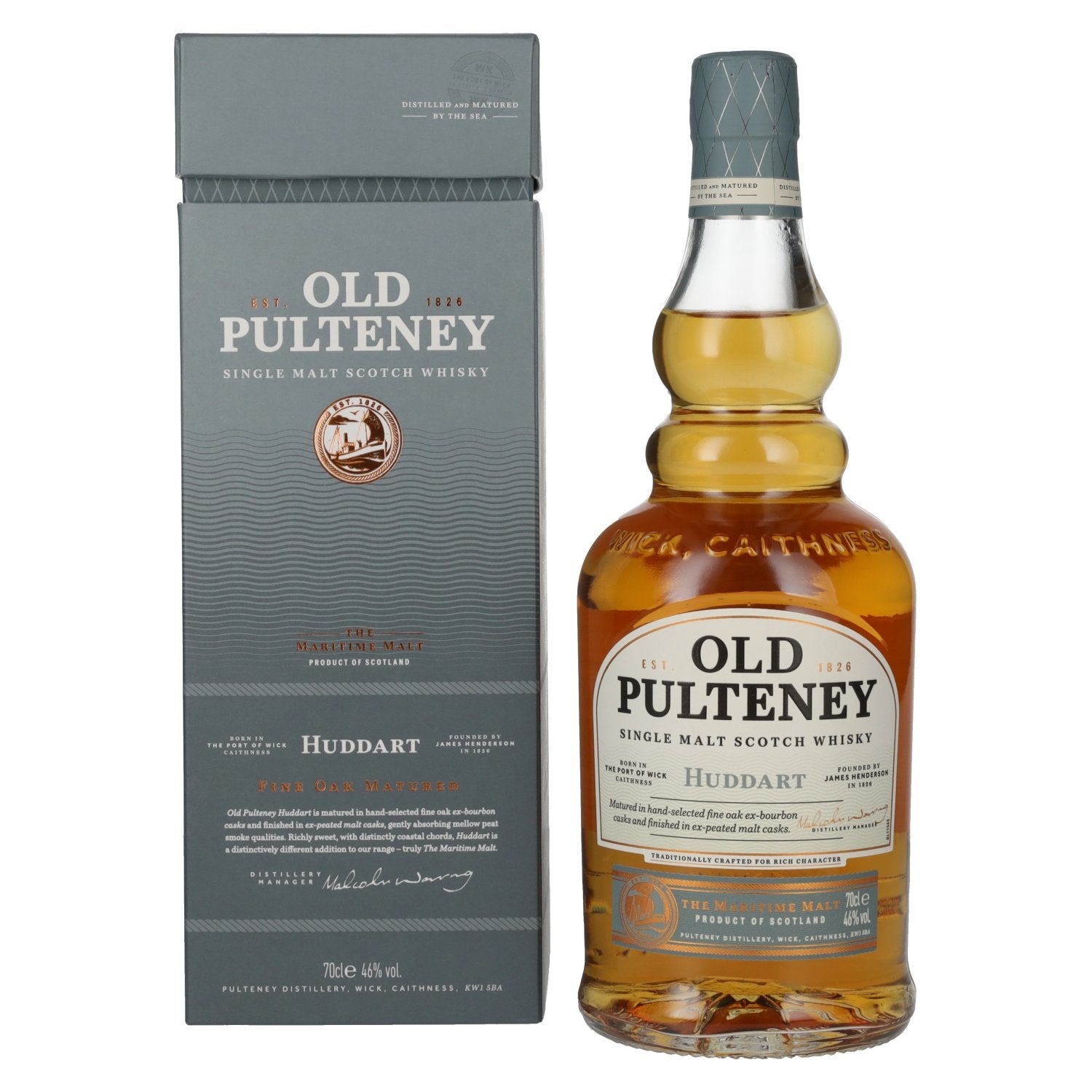 Old Pulteney HUDDART The Maritime Malt Single Malt Scotch Whisky 46% Vol. 0,7l in gift box