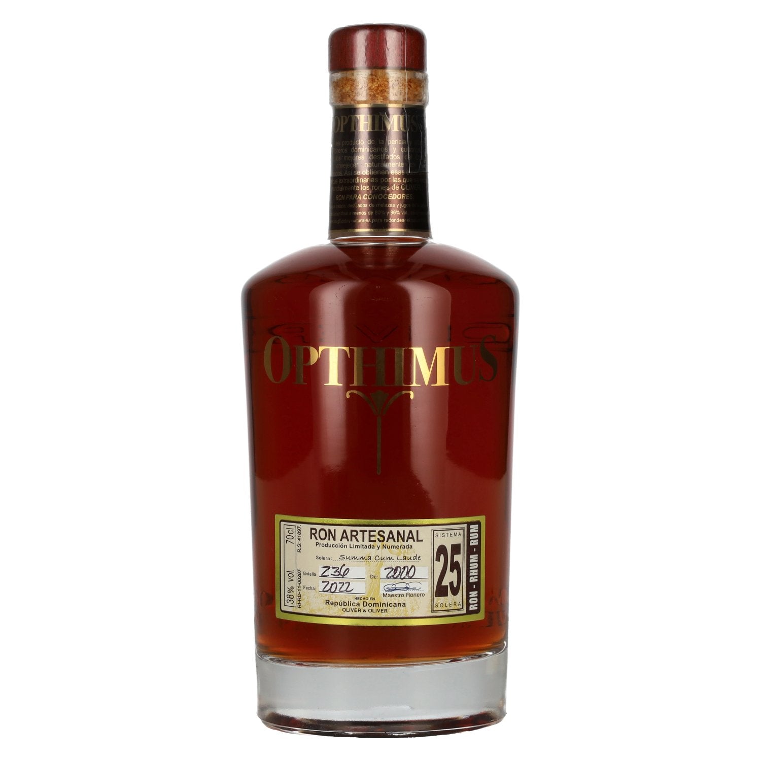 Opthimus 25 Solera System Summa Cum Laude 38% ABV 0.7l
