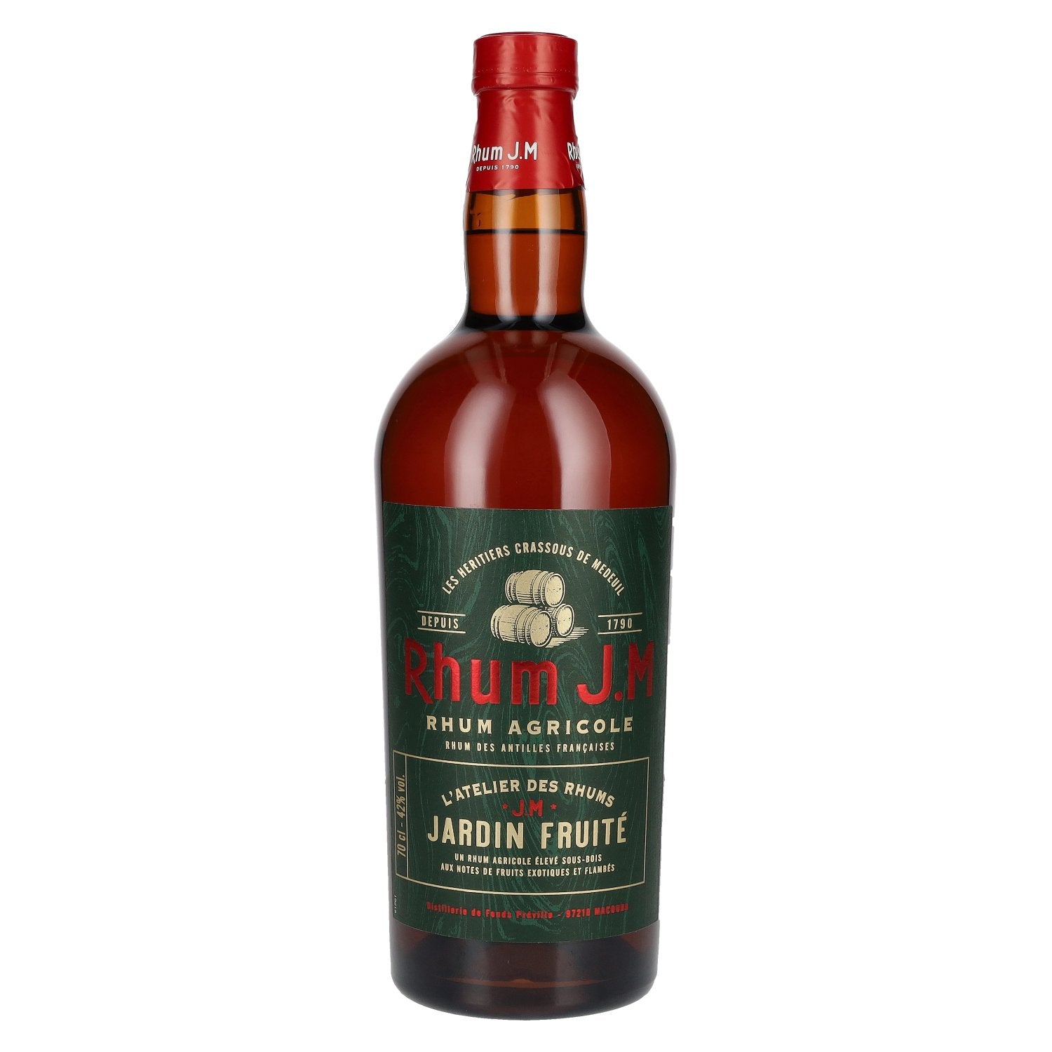 Rhum J.M JARDIN FRUITÉ Rhum agricole 42 % vol. 0,7 l