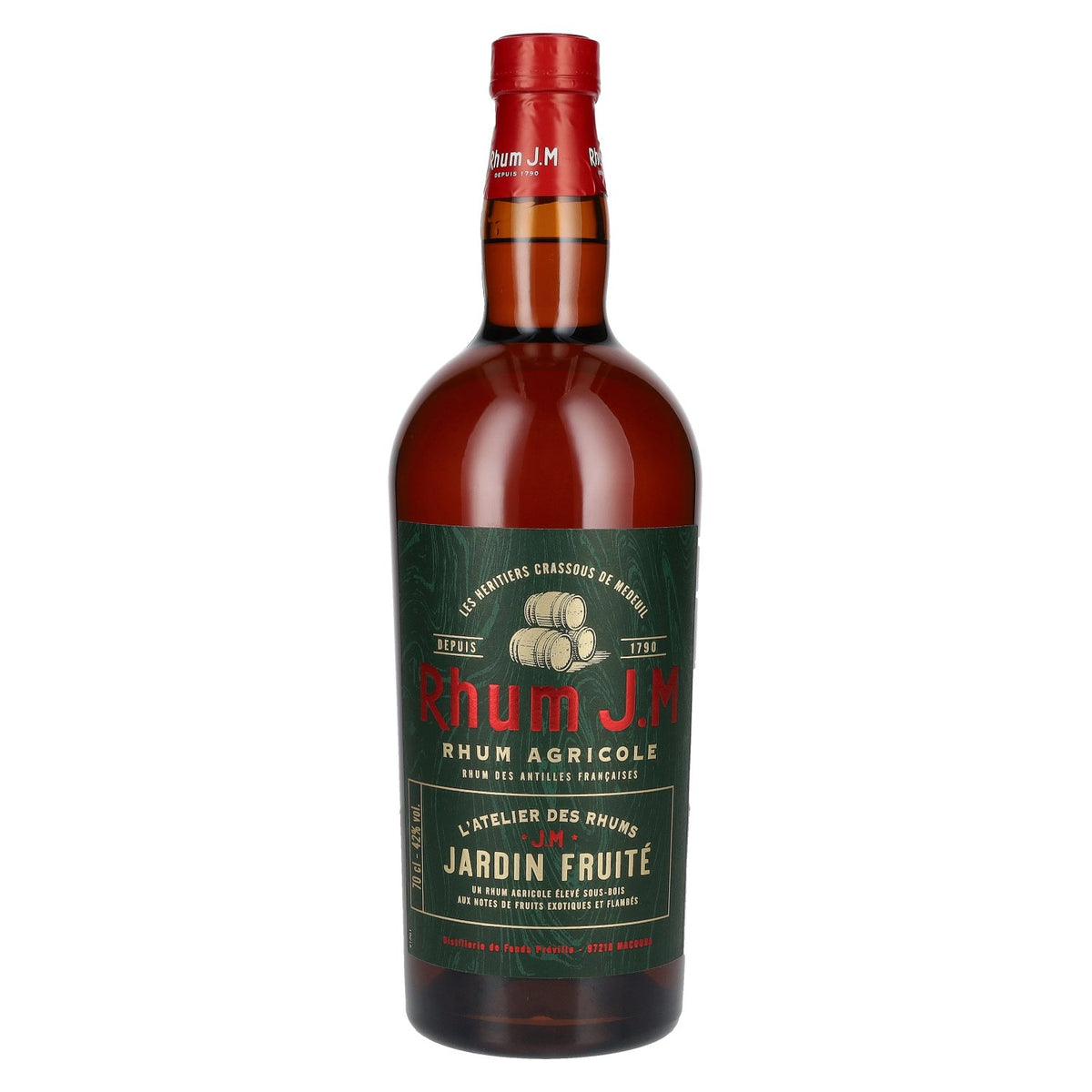 Rhum J.M JARDIN FRUITÉ Rhum Agricole 42% Vol. 0,7l