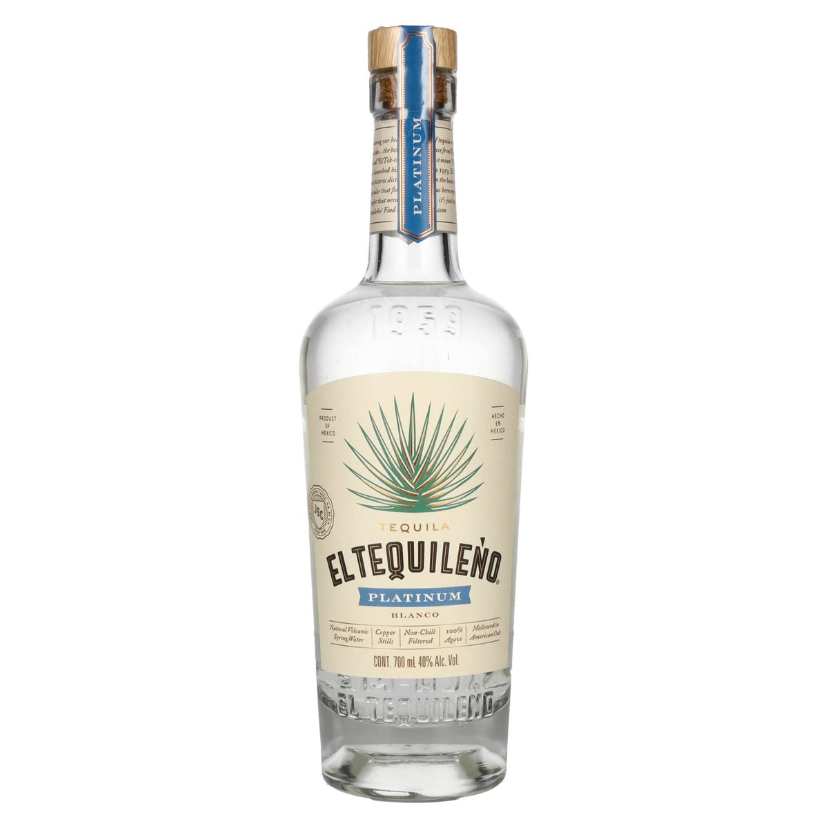El Tequileño Platinum Blanco 100 % agave, 40 % vol., 0,7 l