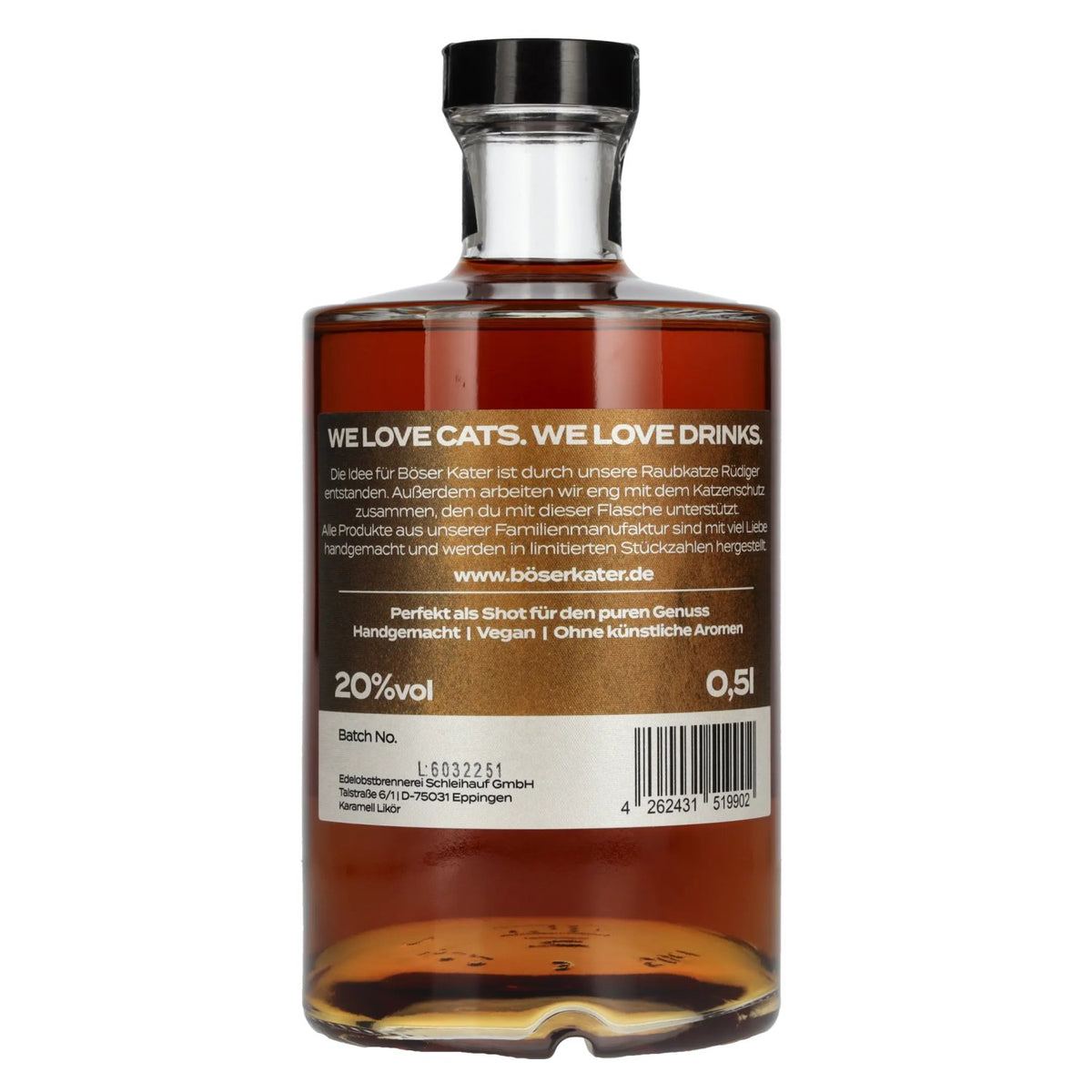Böser Kater Liqueur au caramel et au toffee 20 % vol. 0,5 l