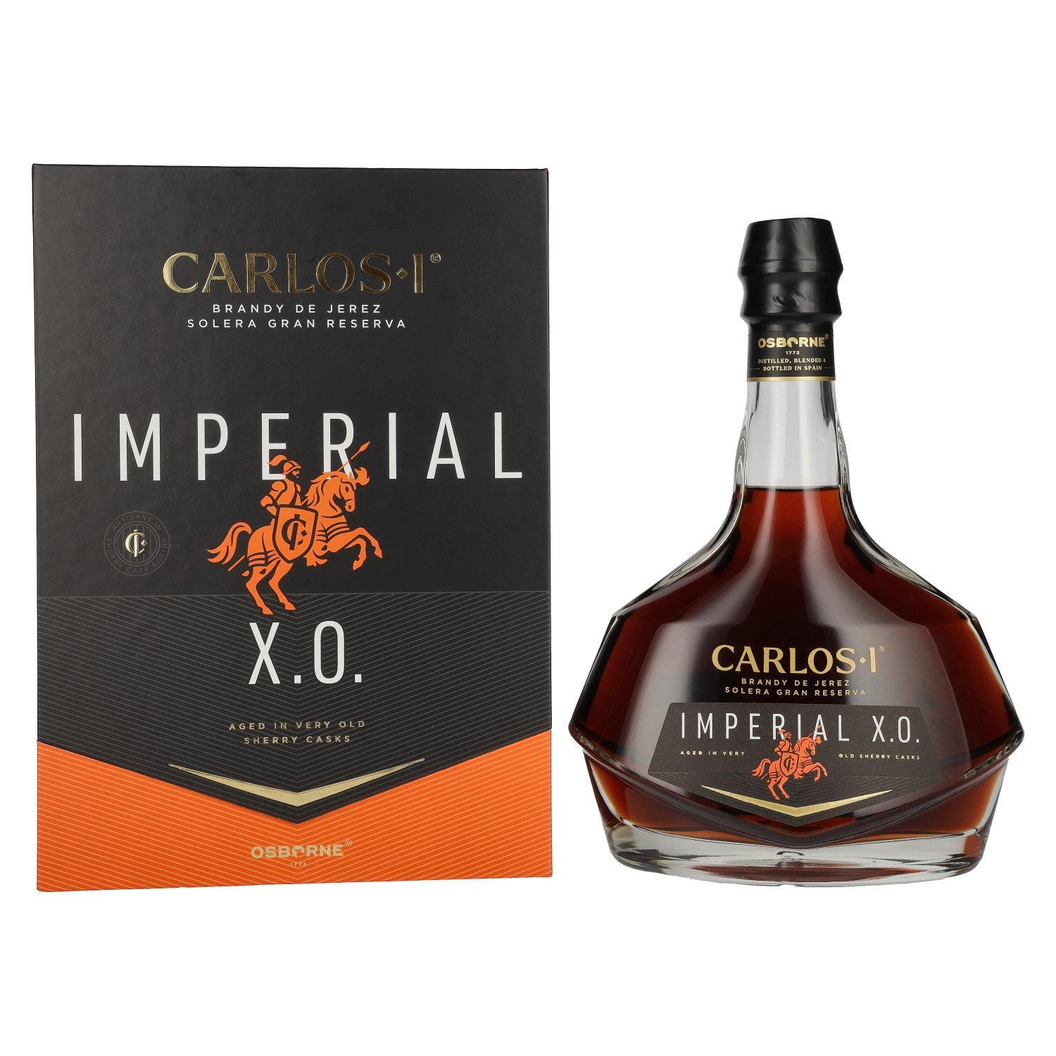 Carlos I Imperial X.O. Solera Gran Reserva Brandy de Jerez 40% vol. 0.7 l in a gift box