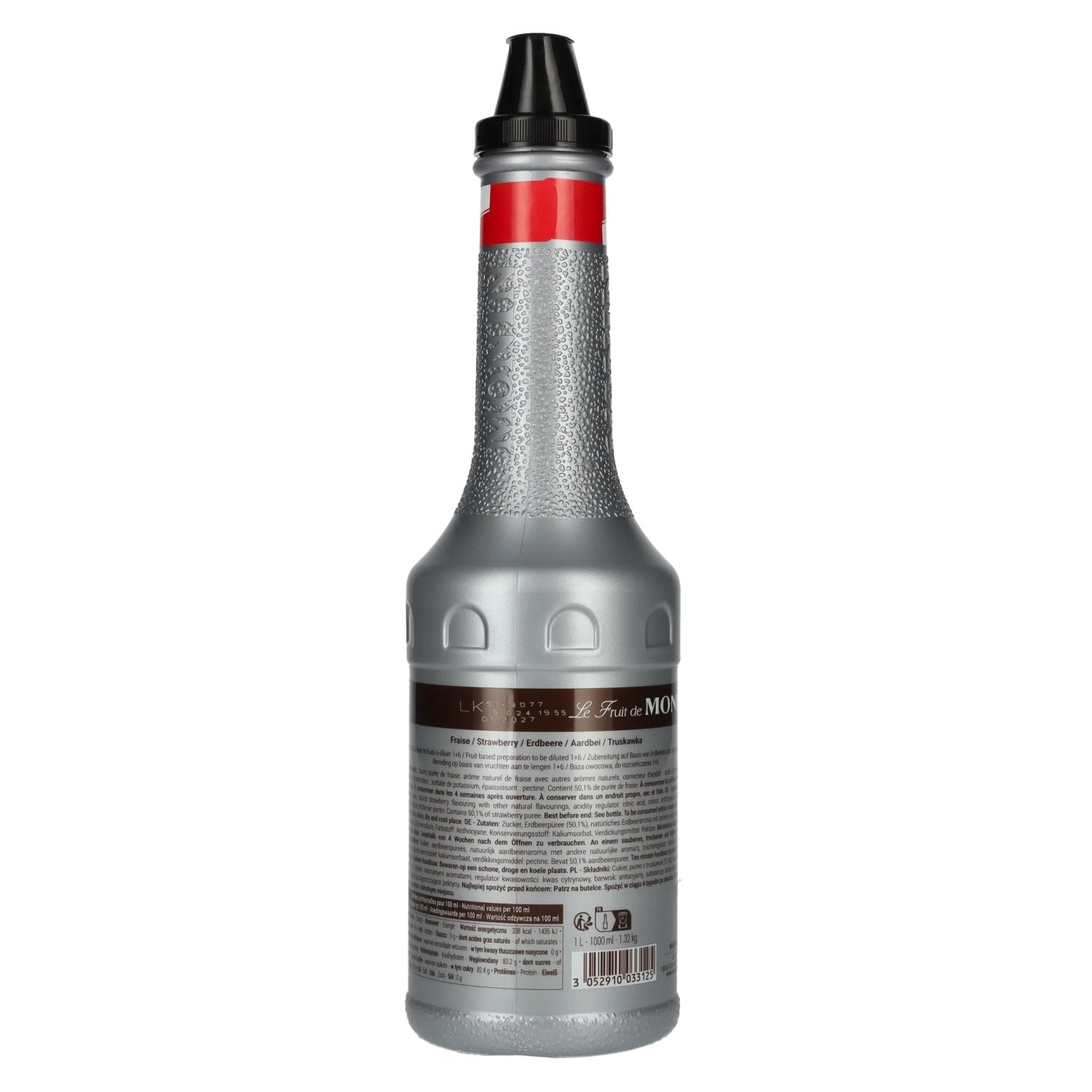 Monin fruit puree STRAWBERRY 1l PET