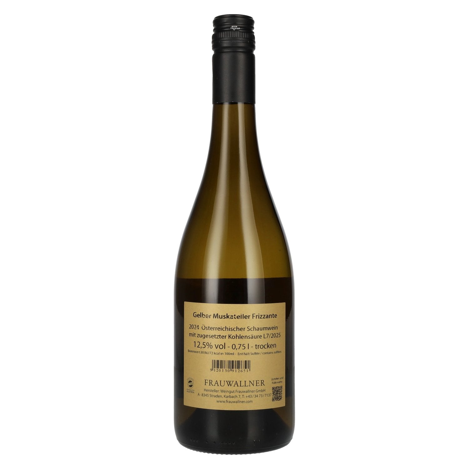 Frauwallner Gelber Muskateller Frizzante 2024 12,5% Vol. 0,75l