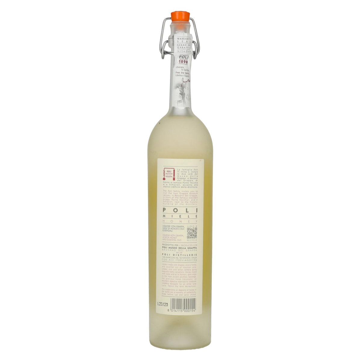 Poli Miele Likeuren op basis van grappa 35% vol. 0,5 l