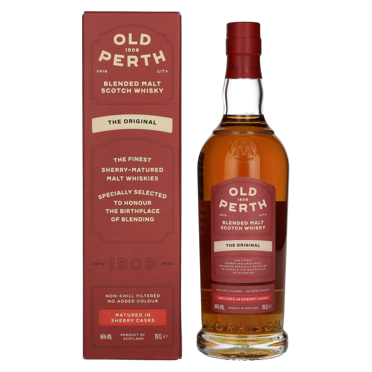 Old Perth The Original Blended Malt Scotch Whisky Sherry Casks 46% vol. 0.7 l in a gift box