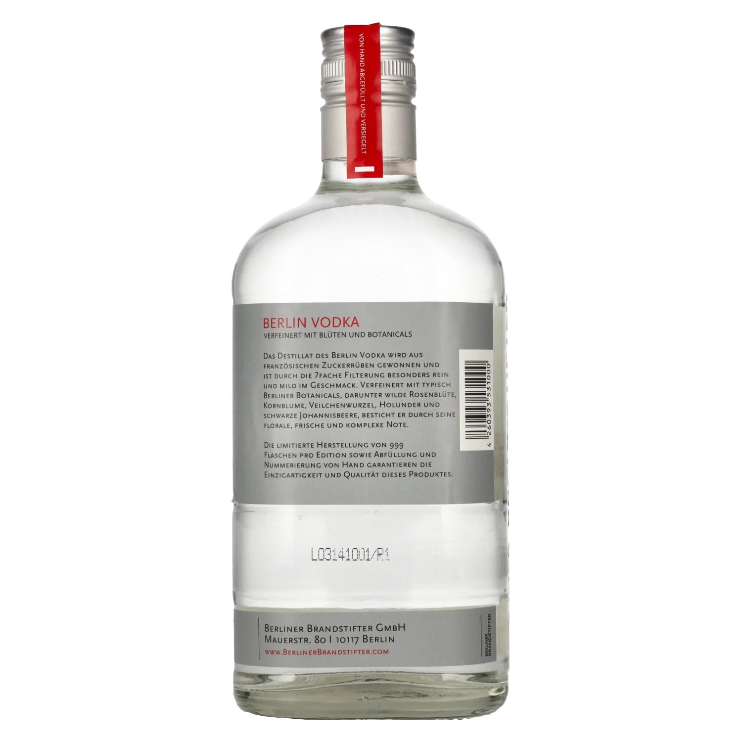 Berliner Brandstifter Berlin Vodka 43,3% Vol. 0,7l