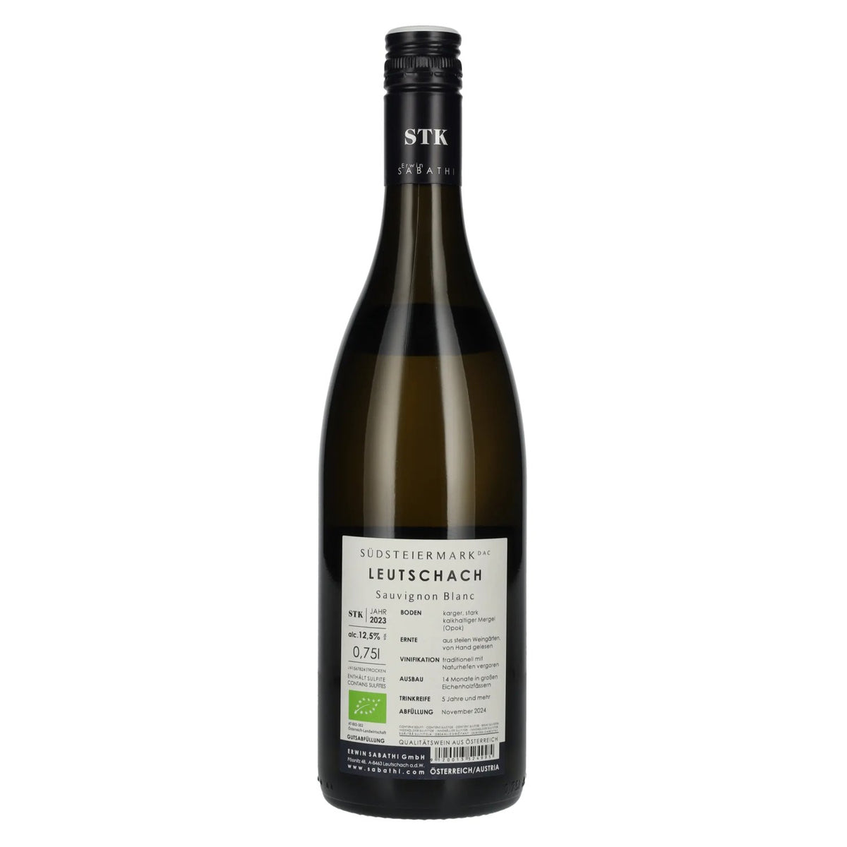 Erwin Sabathi Sauvignon Blanc Leutschach Südsteiermark DAC 2023 12,5% Vol. 0,75l