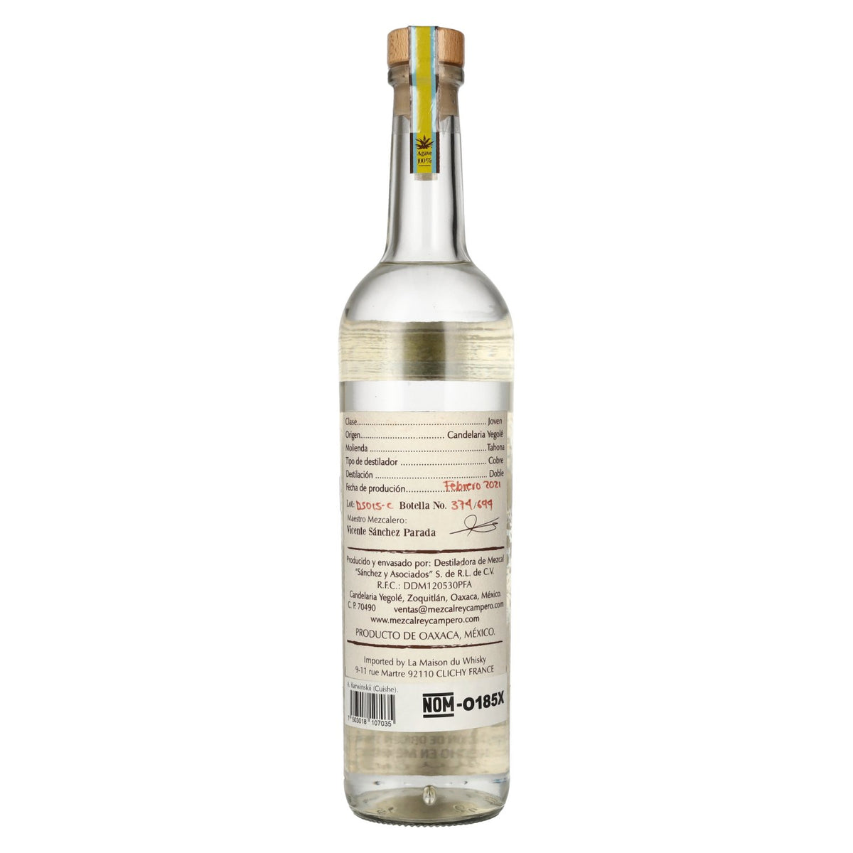 Rey Campero Mezcal CUISHE 49% vol. 0.7 l