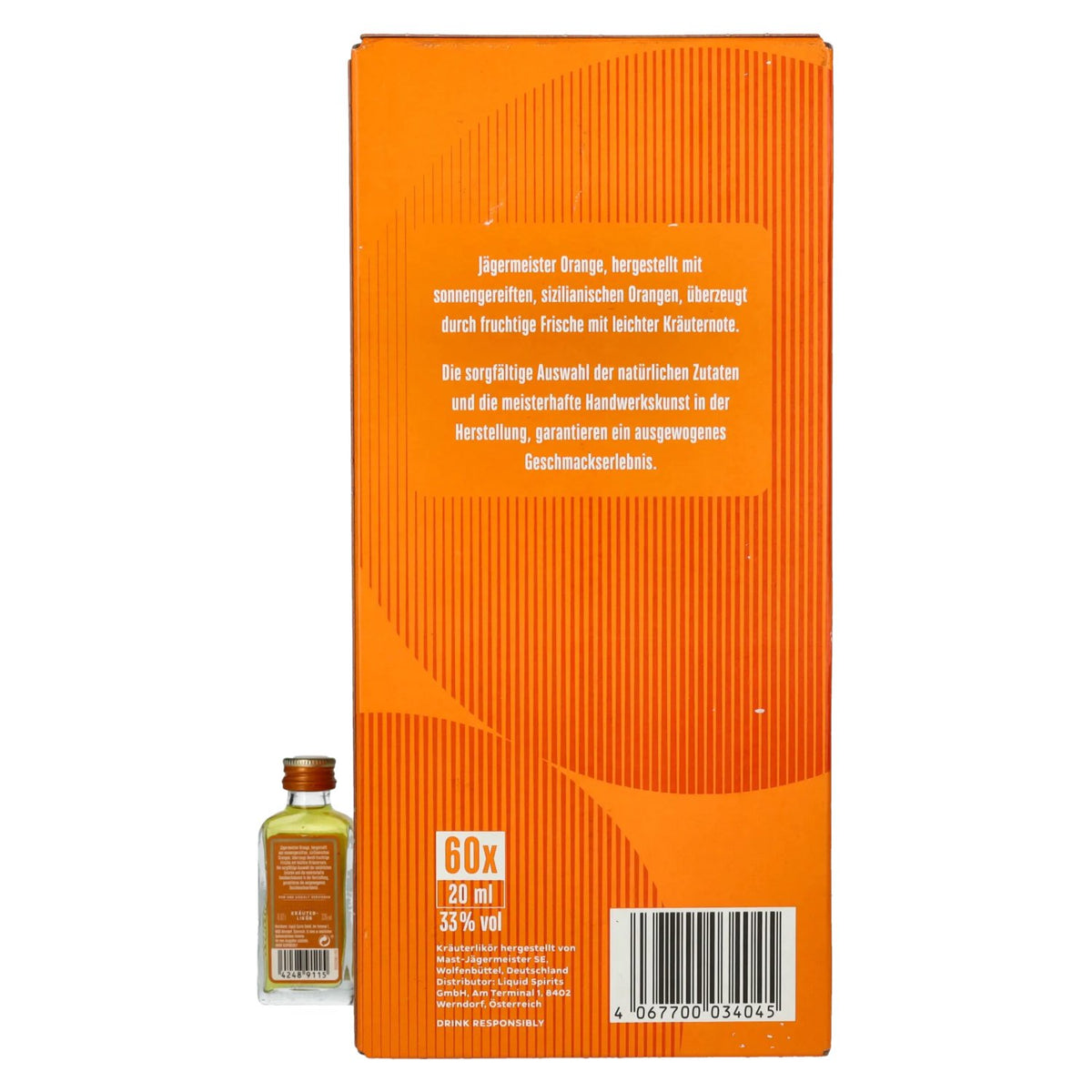 Jägermeister Orange 33% vol. 60 x 0,02 l