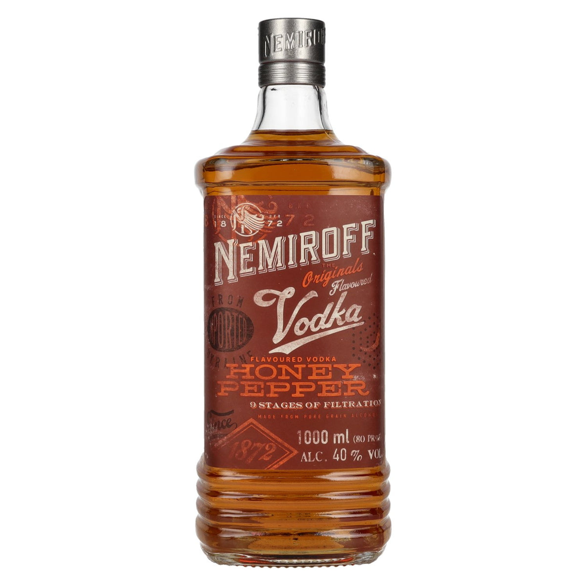 Vodka aromatisée Nemiroff HONEY PEPPER, 40 % vol., 1 l