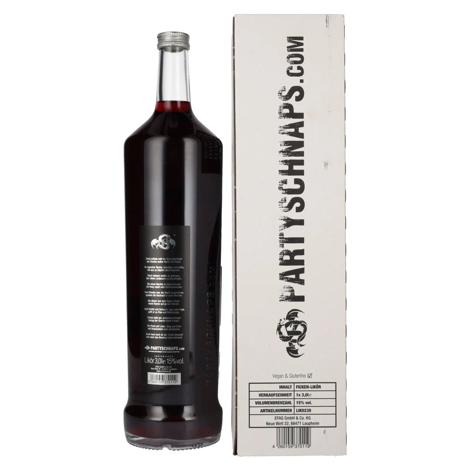 Ficken Liquors Drachenedition 15% Vol. 3l in Geschenkbox