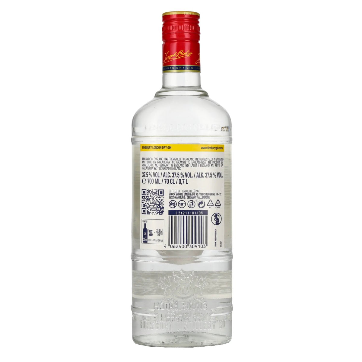 Finsbury London Dry Gin 37,5 % vol. 0,7 l