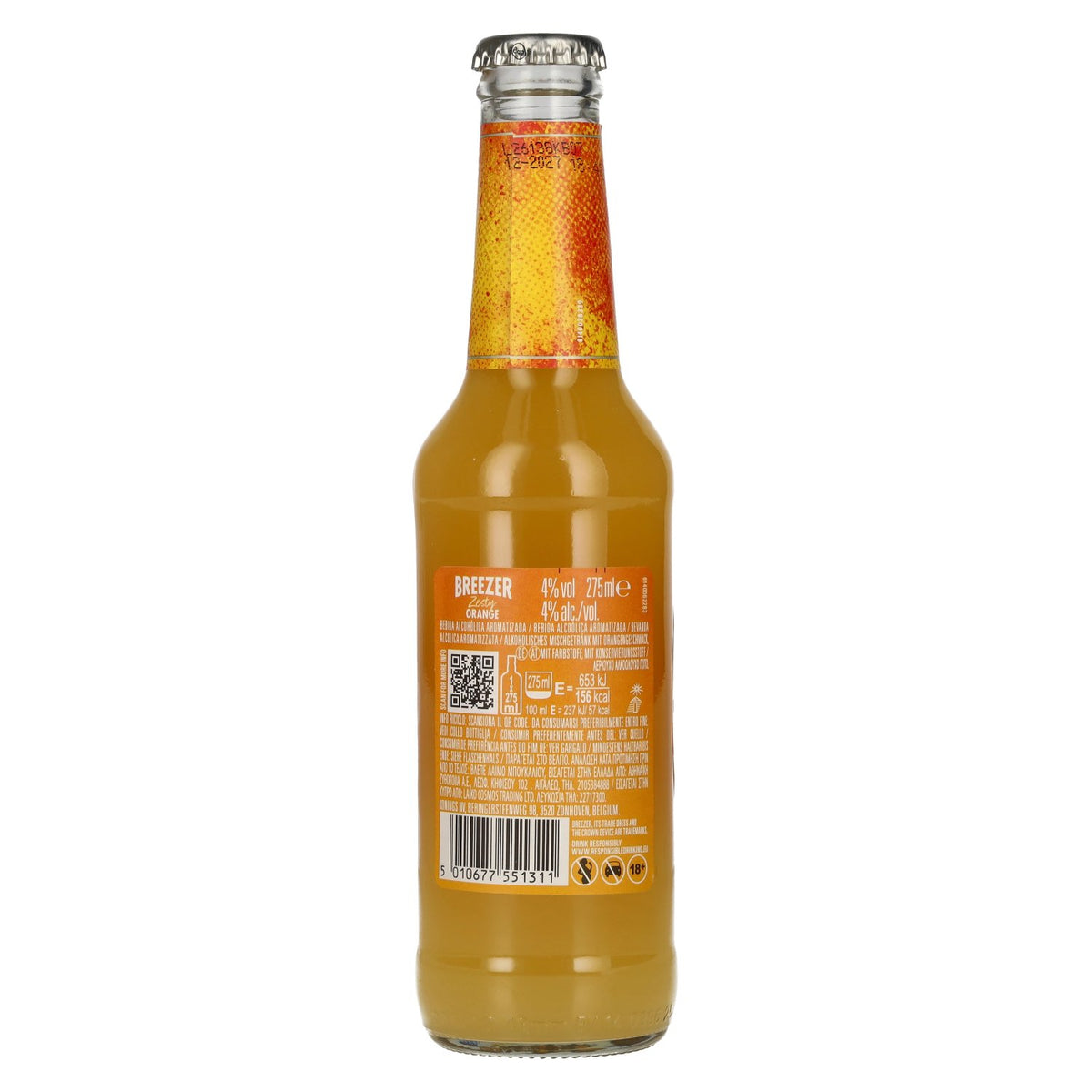 Bacardi Breezer Zesty Orange 4 % vol. 0,275 l