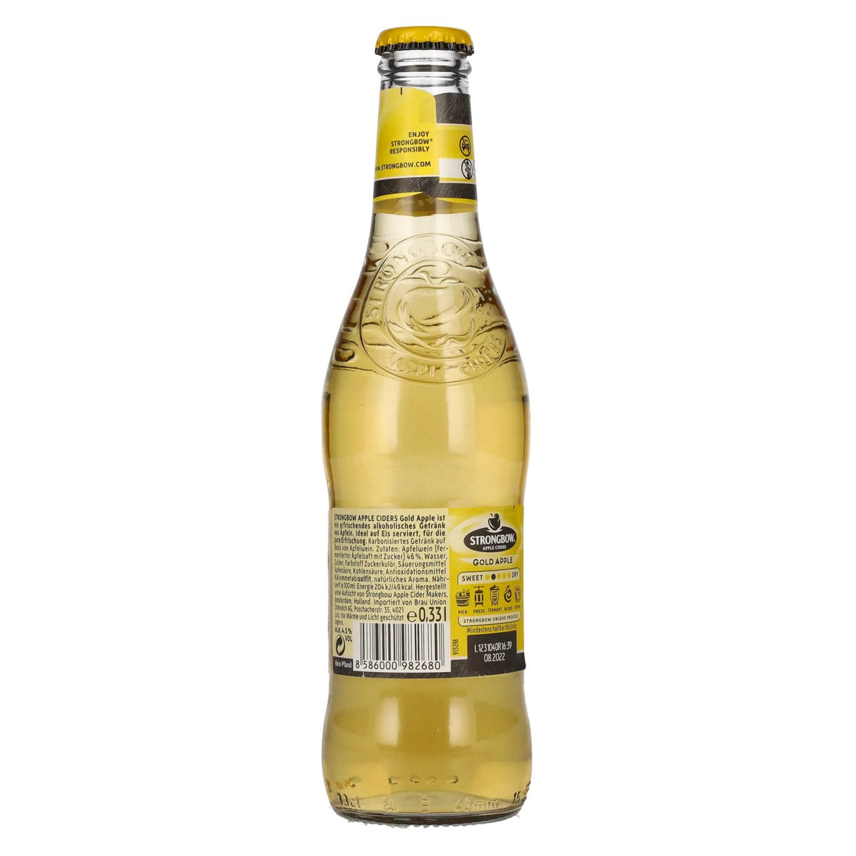 Strongbow Cider Gold Apple 4,5% Vol. 0,33l