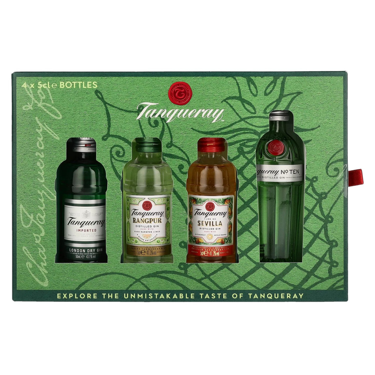 Tanqueray Gin Miniaturen Set 43,3% Vol. 4x0,05l in Geschenkbox