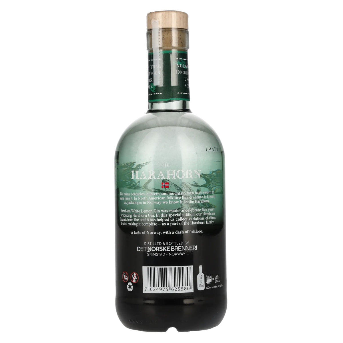 Harahorn Norwegian White Lemon Gin 42 % vol. 0,5 l