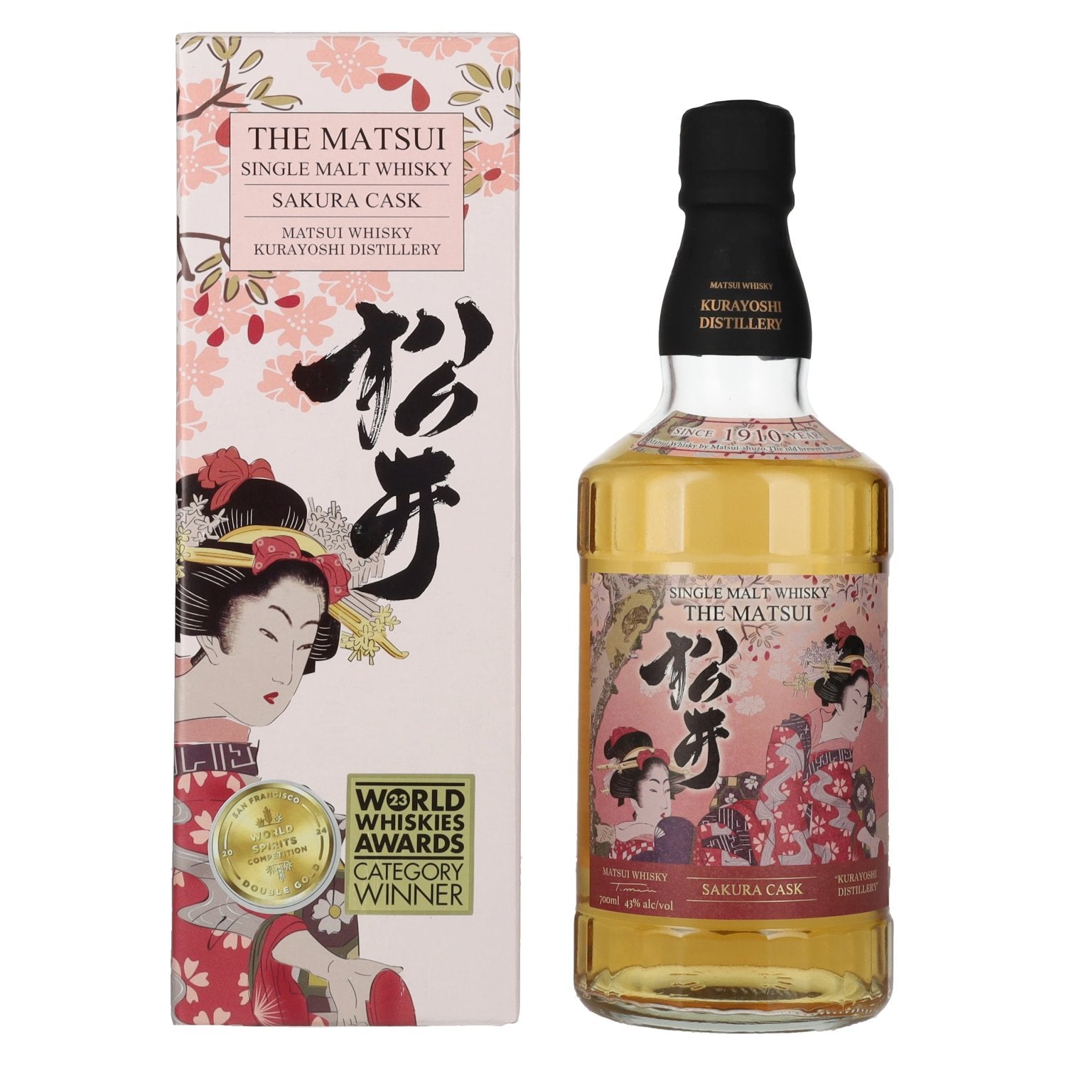 Matsui Whisky THE MATSUI Single Malt Japanese Whisky SAKURA CASK 43% Vol. 0,7l in gift box
