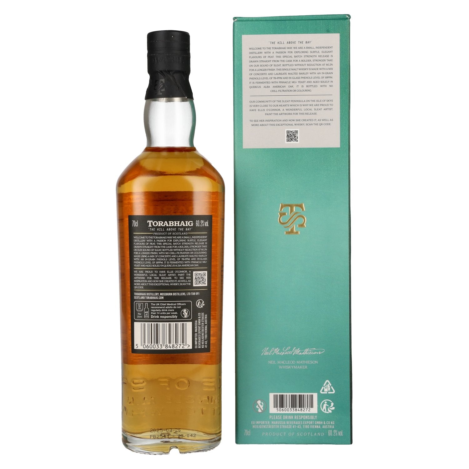 Torabhaig SOUND OF SLEAT The Legacy Series Batch Strength Single Malt 60,2% Vol. 0,7l en boîte cadeau