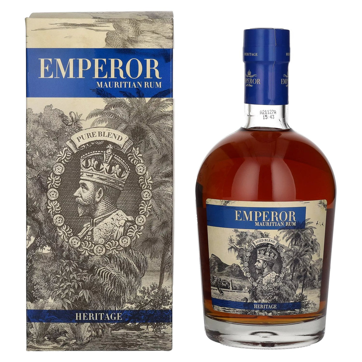 Emperor Mauritian Rum Heritage 40% ABV, 0.7 litres, in a gift box