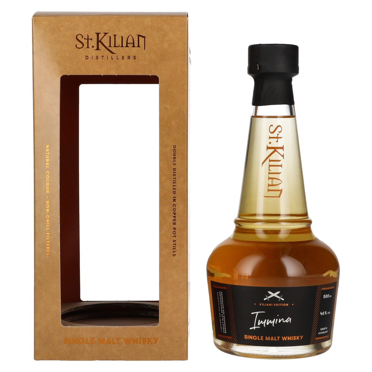 St. Kilian Kiliani Edition IMMINA Single Malt Whisky 46% vol. 0,5 l in geschenkverpakking