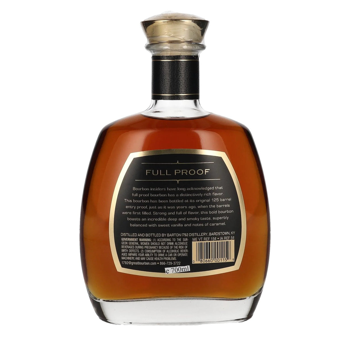 1792 FULL PROOF Kentucky Straight Bourbon Whiskey 62,5% Vol. 0,7l