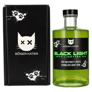 BÖSER KATER Black Light Neon Limetten Gin 40% Vol. 0,5l in Geschenkbox