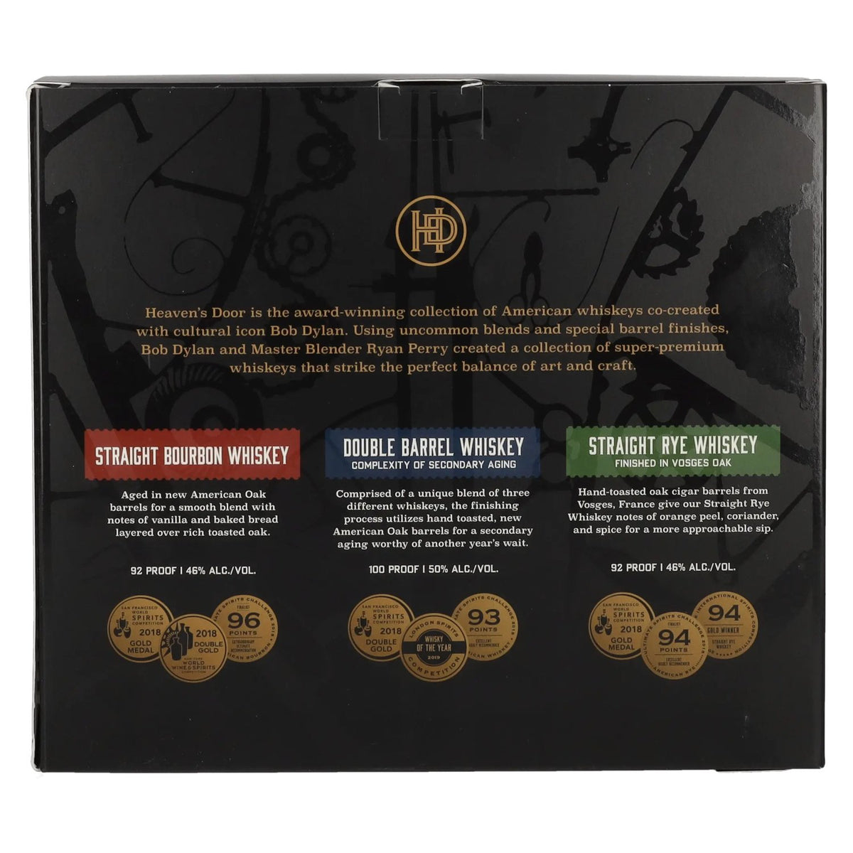 Heaven's Door Trilogy Collection Gift Set 47.3% vol. 3 x 0.2 l