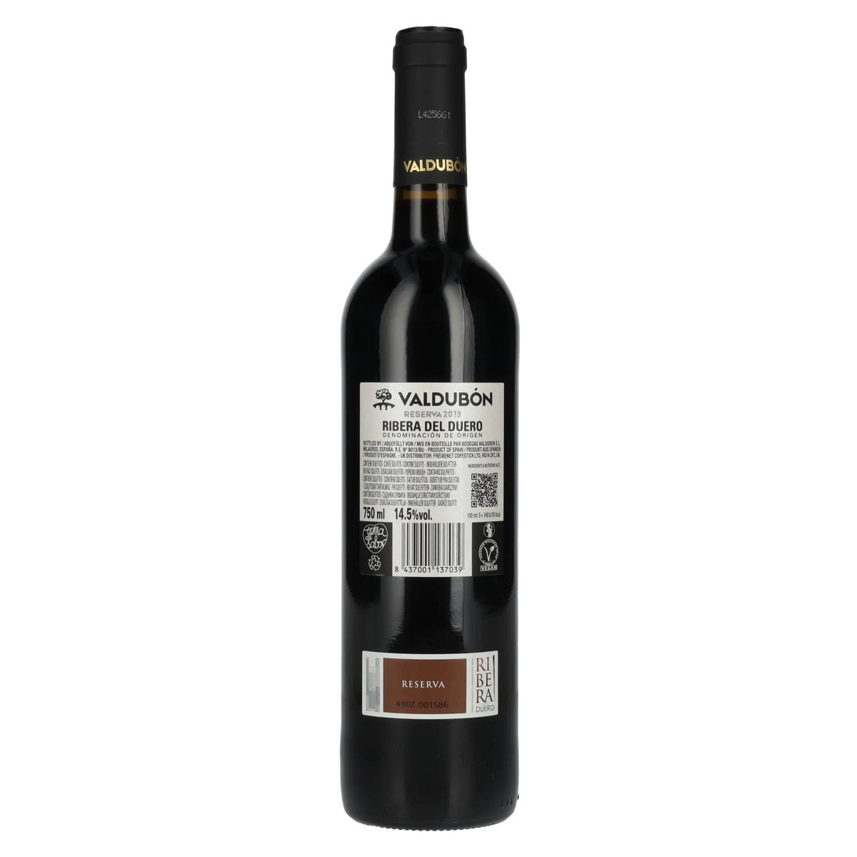 Valdubón Reserva Ribera Del Duero 2019 14,5% Vol. 0,75l