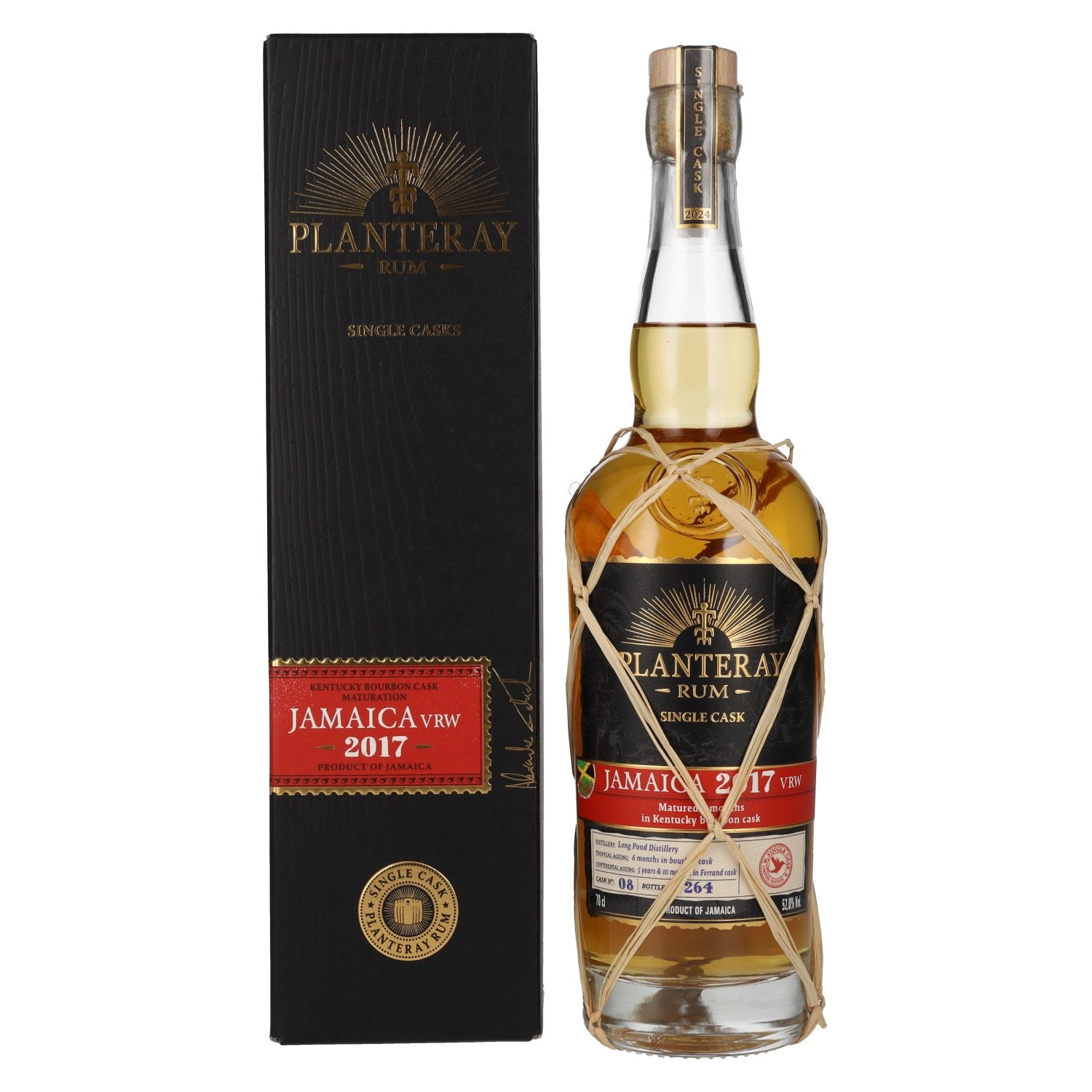 Planteray Rum JAMAICA VRW 2017 Kentucky Bourbon Cask Finish 52% Vol. 0,7l in Geschenkbox
