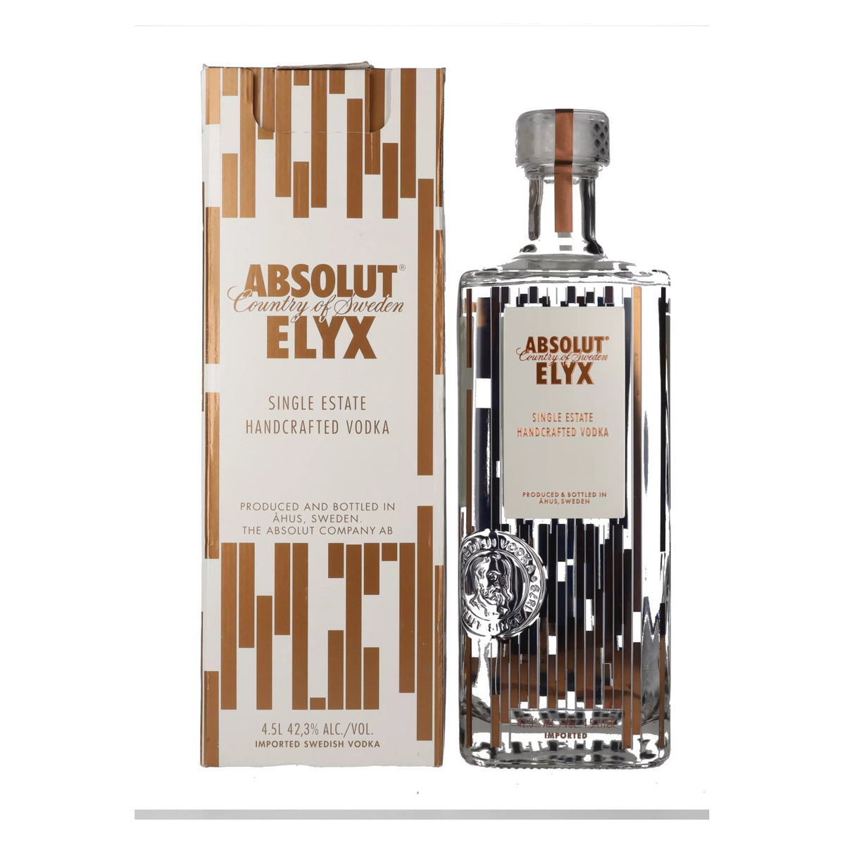 Absolut Vodka ELYX 42,3% vol. 4,5l en boîte cadeau
