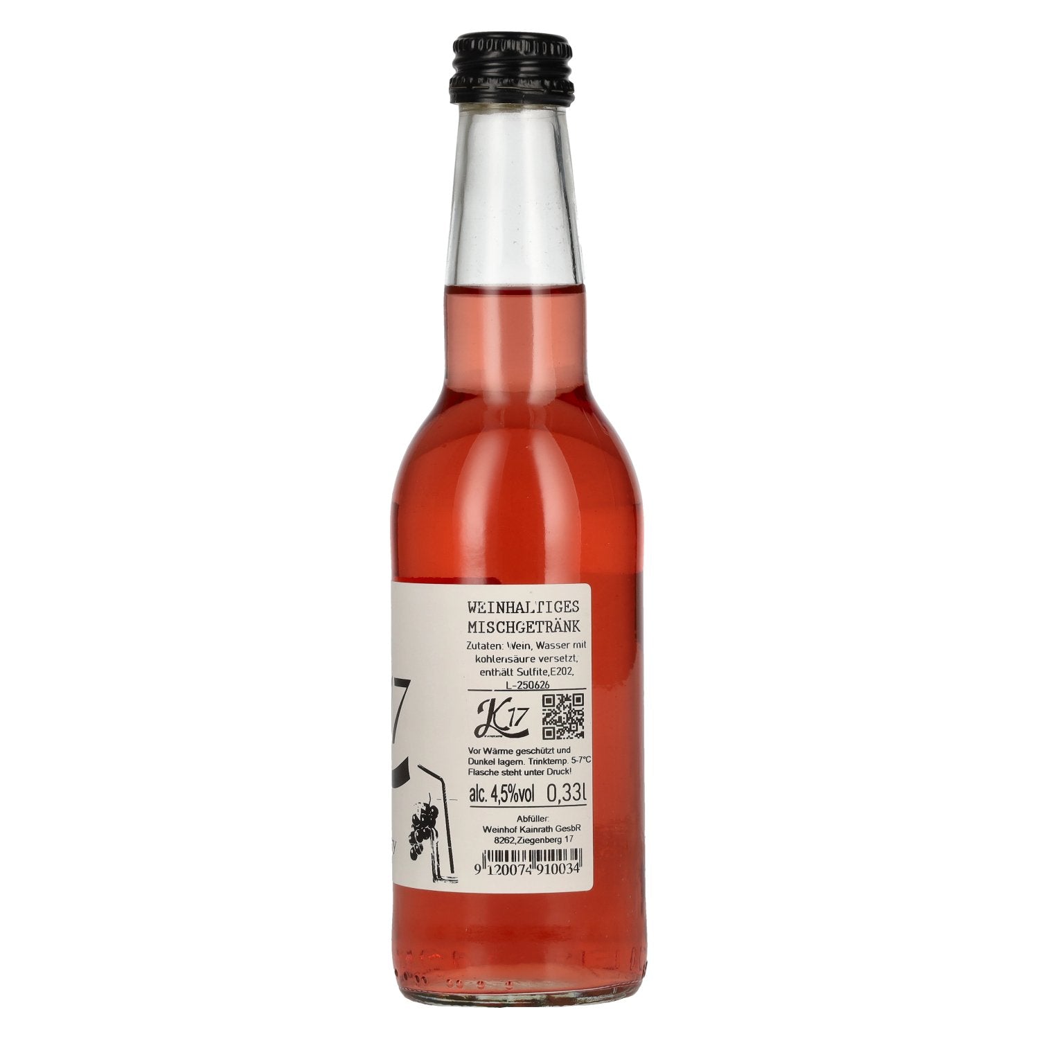 K17 Kainrath KaiBerry Spritzer 4.5% ABV 24 x 0.33 l