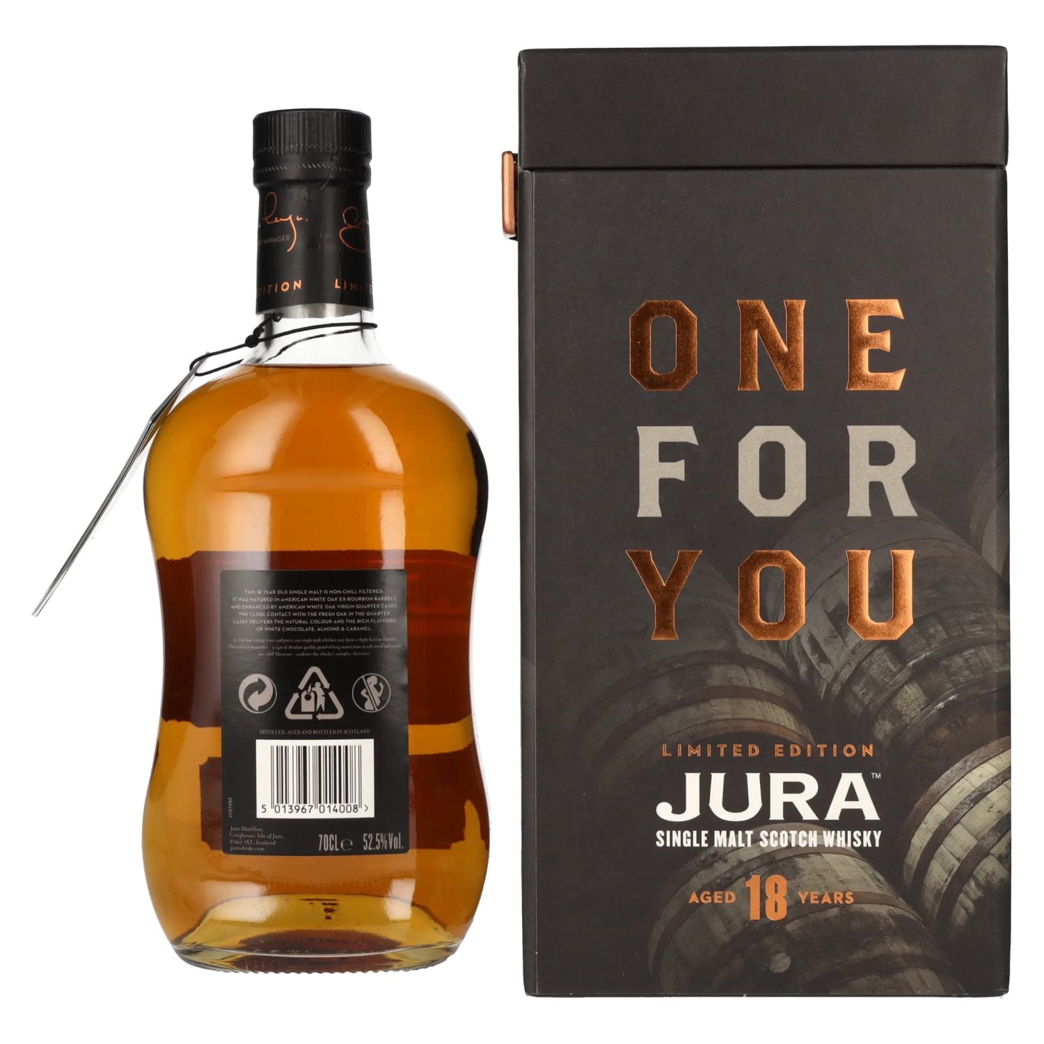 Jura ONE FOR YOU 18 Years Old Limited Edition 52,5% vol. 0,7l en boîte cadeau