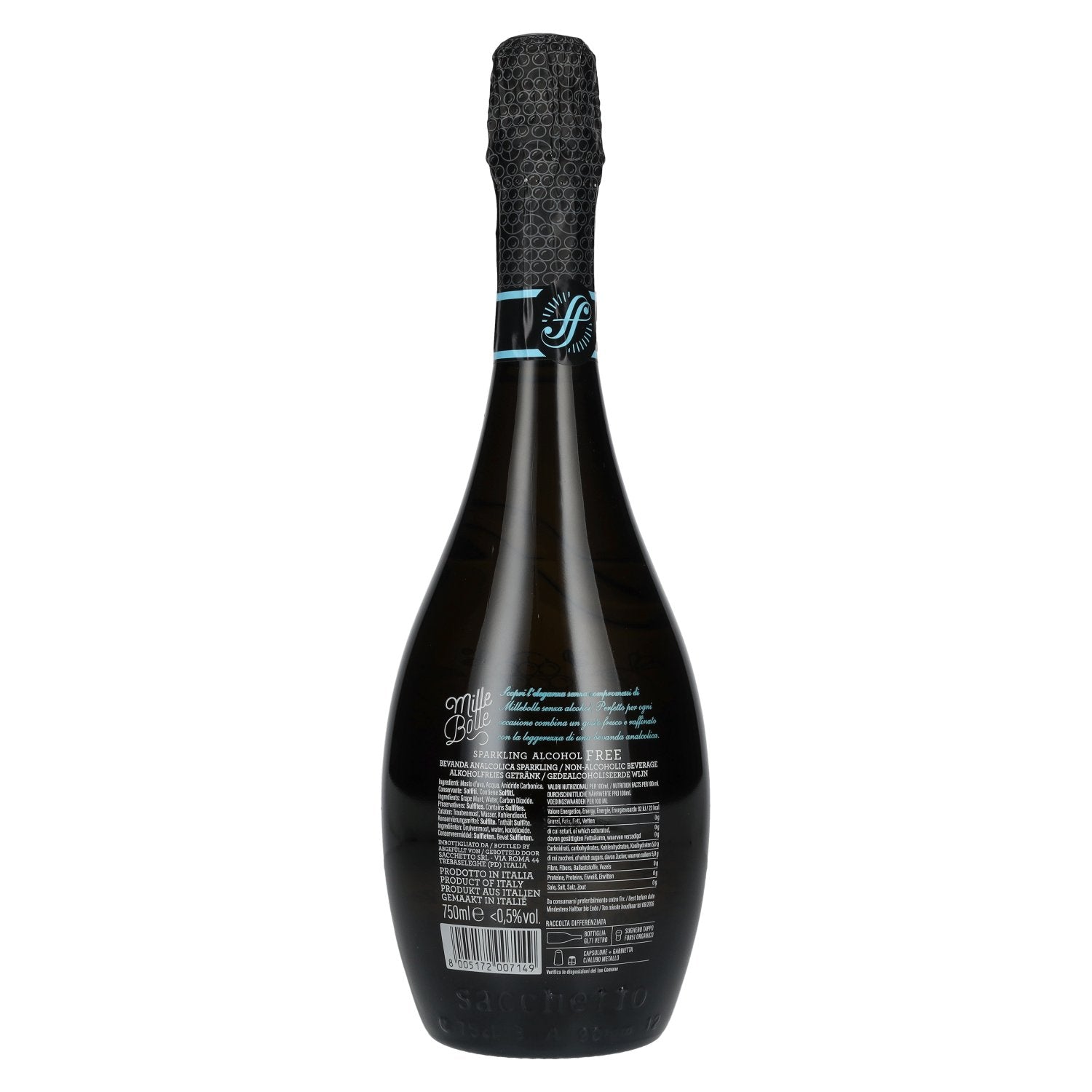 Sacchetto Mille Bolle Sparkling Alcohol Free 0,75l